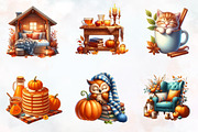 Fall Lazy Day Clipart, an Illustration by RobertsArt (Thumbnail 2 of 7)