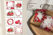 Pomegranate fruits, a Food Illustration by Jeanna Draw (Thumbnail 5 of 10)