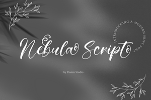 Nebula Script - A Modern Script, a Script Font by Universitype