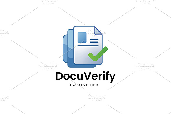 Docs Verify Document Check Logo Design