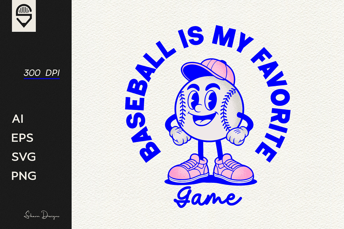 Baseball Is My Favorite Game, a Sport Illustration by shaondesigns (Photo 1 of 4)