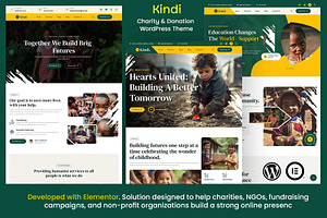 Kindi - Charity Donation WP Theme, a WordPress Template by Helenshop