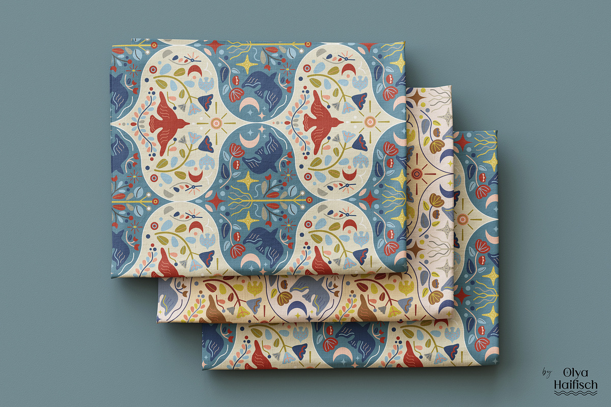 Scandinavian Seamless Pattern, a Pattern Graphic by Olya Haifisch (Photo 7 of 7)
