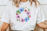 Watercolor Hollyhock Clipart, an Illustration by Libby Wishes (Thumbnail 10 of 12)