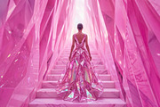Pink Crystal Staircase Background, a Background Graphic by Aura Canyon HQ (Thumbnail 5 of 7)