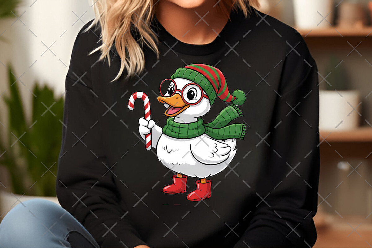 Funny Christmas Goose Sublimation, an Illustration by Craft Nest (Photo 4 of 6)