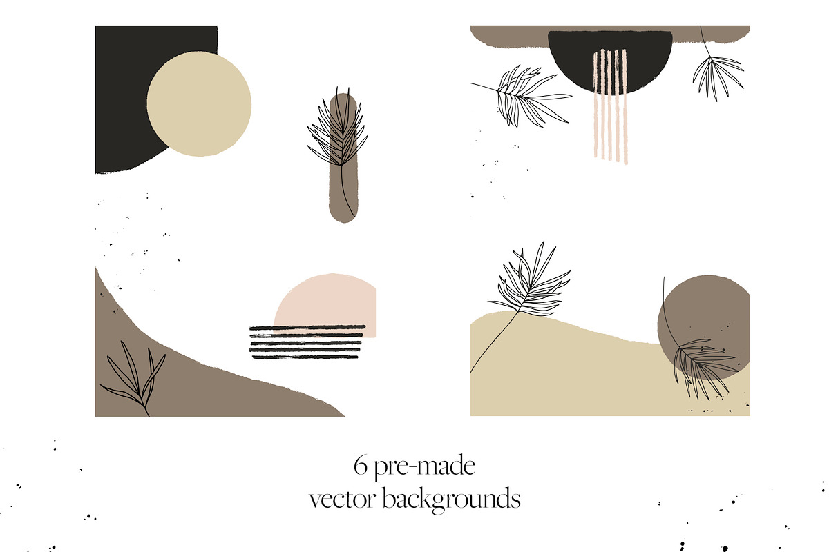 Palms & Paints Vector Elements, an Object Graphic by Touch and Form (Photo 8 of 13)