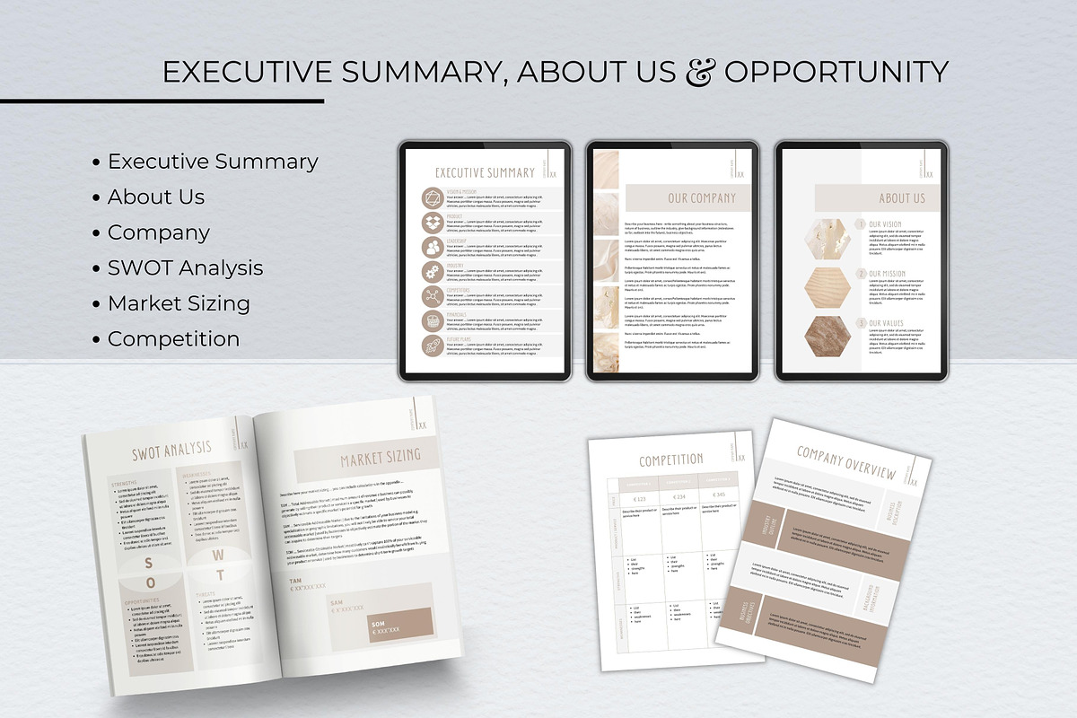 Business Plan Template, 35+ Pages, a Presentation Template by B2 Studio (Photo 3 of 11)