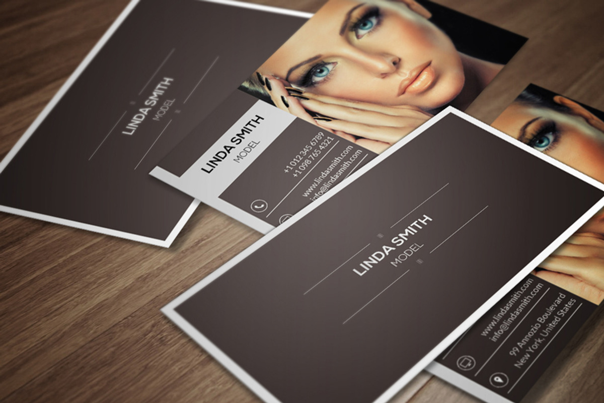 Model Card CM166, a Business Card Template by annozio (Photo 1 of 4)
