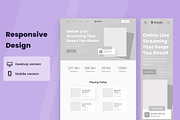 Radio Station Wireframe Website, a Wireframe Template by INSPR STD (Thumbnail 5 of 6)