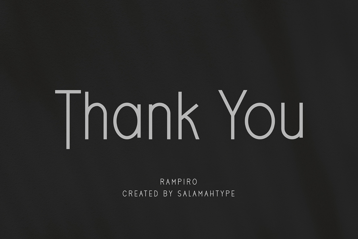 Rampiro - Minimalist Sans Serif, a Sans Serif Font by Salamahtype (Photo 10 of 10)