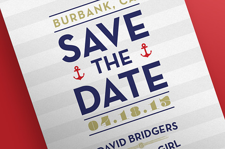 Save the Date - Nautical Postcards