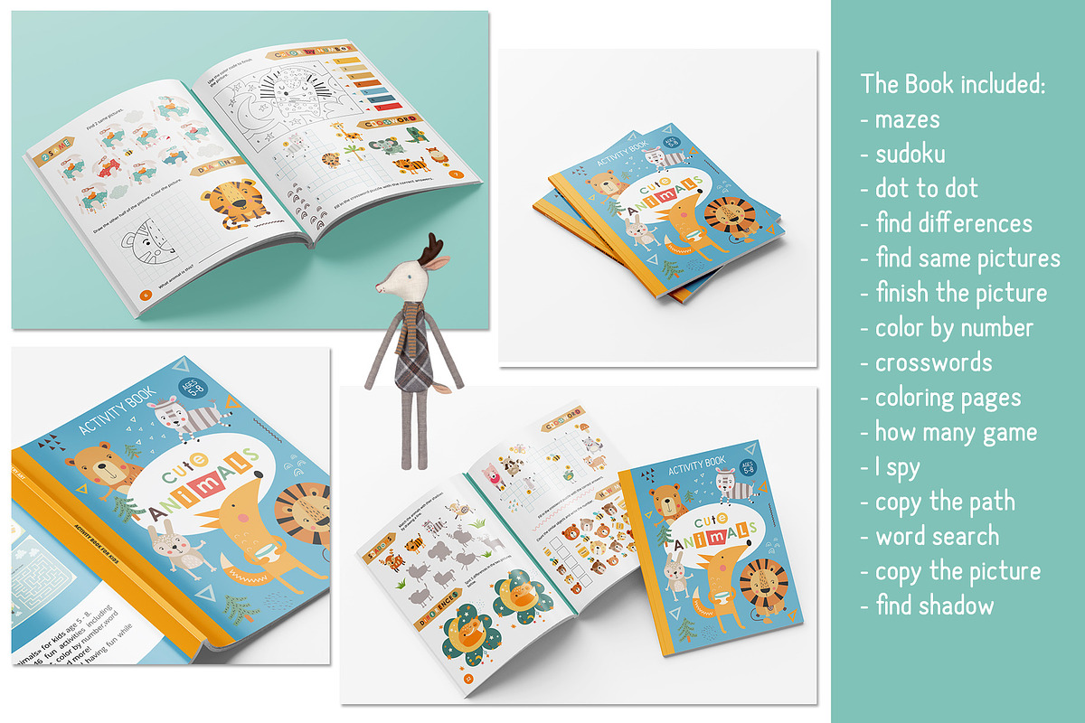 Cute Animals Activities for Kids, an Education Illustration by Nursery Art (Photo 5 of 9)