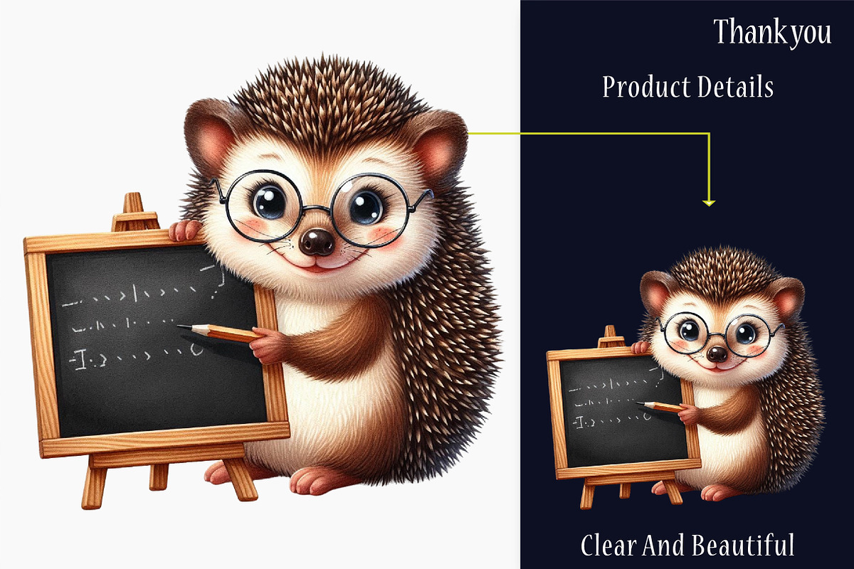 Back to School Animal Clipart, a Graphic by designcity5 (Photo 4 of 5)