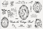 Under the Cottage Roof: Line Art, an Animal Illustration by Purple (Thumbnail 1 of 16)