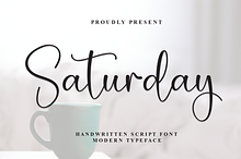Saturday | Script Font