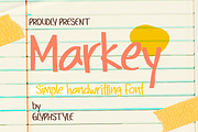 Markey Simple Handwritten, a Handwritten Font by Glyphstyle (Thumbnail 1 of 10)