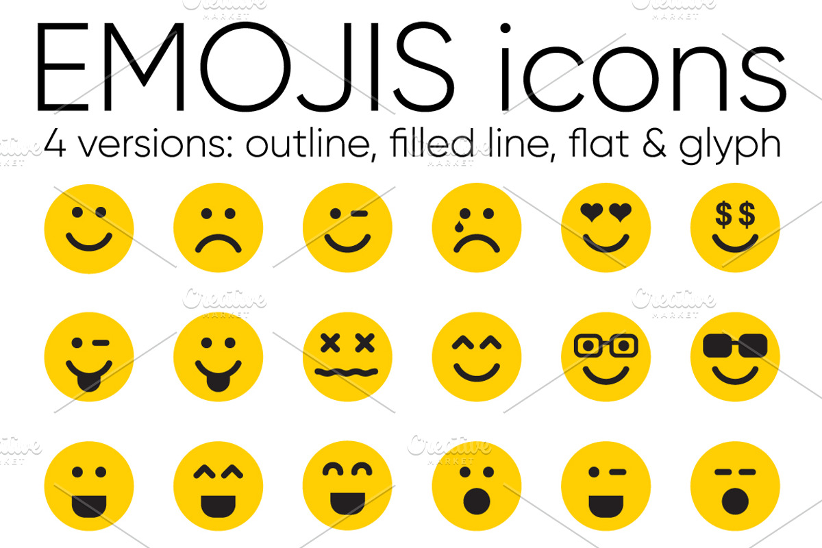 EMOJIS, an Emoji Icon by beguima (Photo 1 of 5)