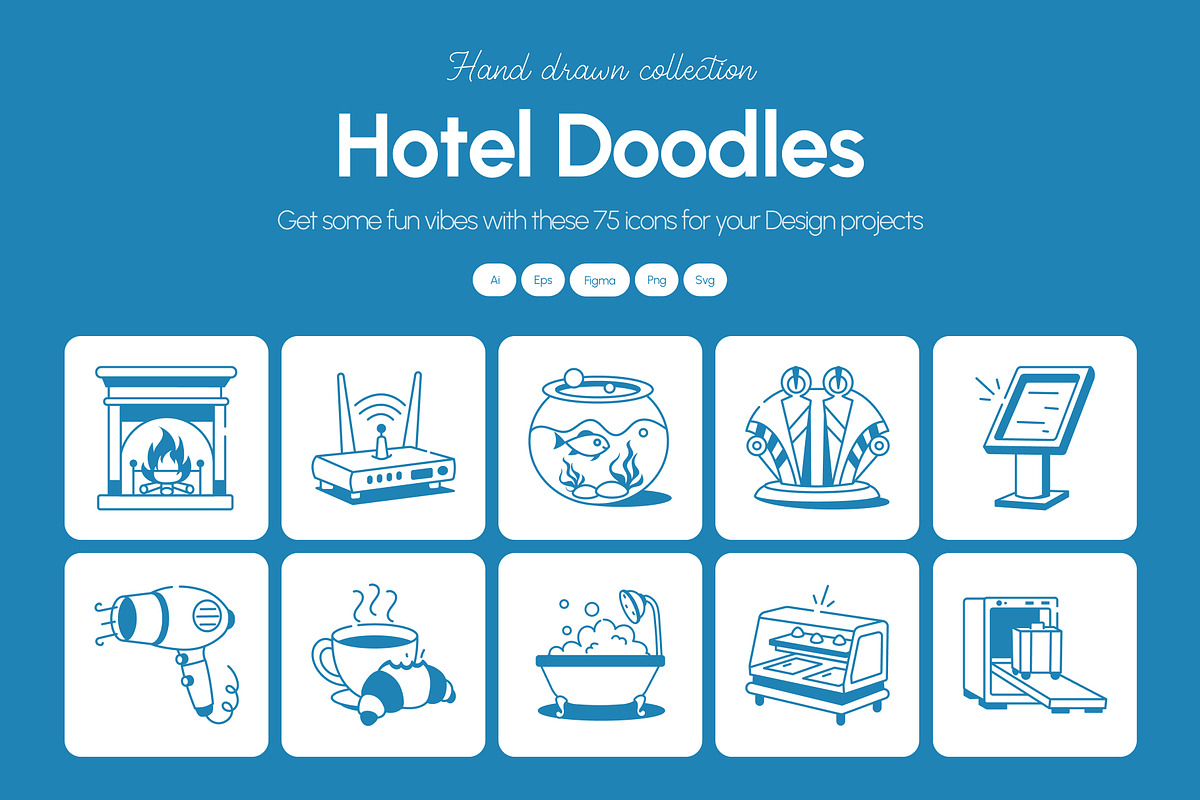 Hotel Doodle Icon Collection, an Outline Icon by Vectors Market (Photo 1 of 8)
