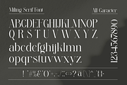 Miling Modern Serif Typeface, a Serif Font by Alfinart (Thumbnail 8 of 10)