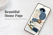 Dusty Blue Wedding Website, a Landing Page Template by Everyday Perfection (Thumbnail 2 of 12)