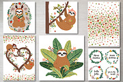 Cute Sloths Prints & Patterns, an Animal Illustration by Dasha_D (Thumbnail 11 of 13)