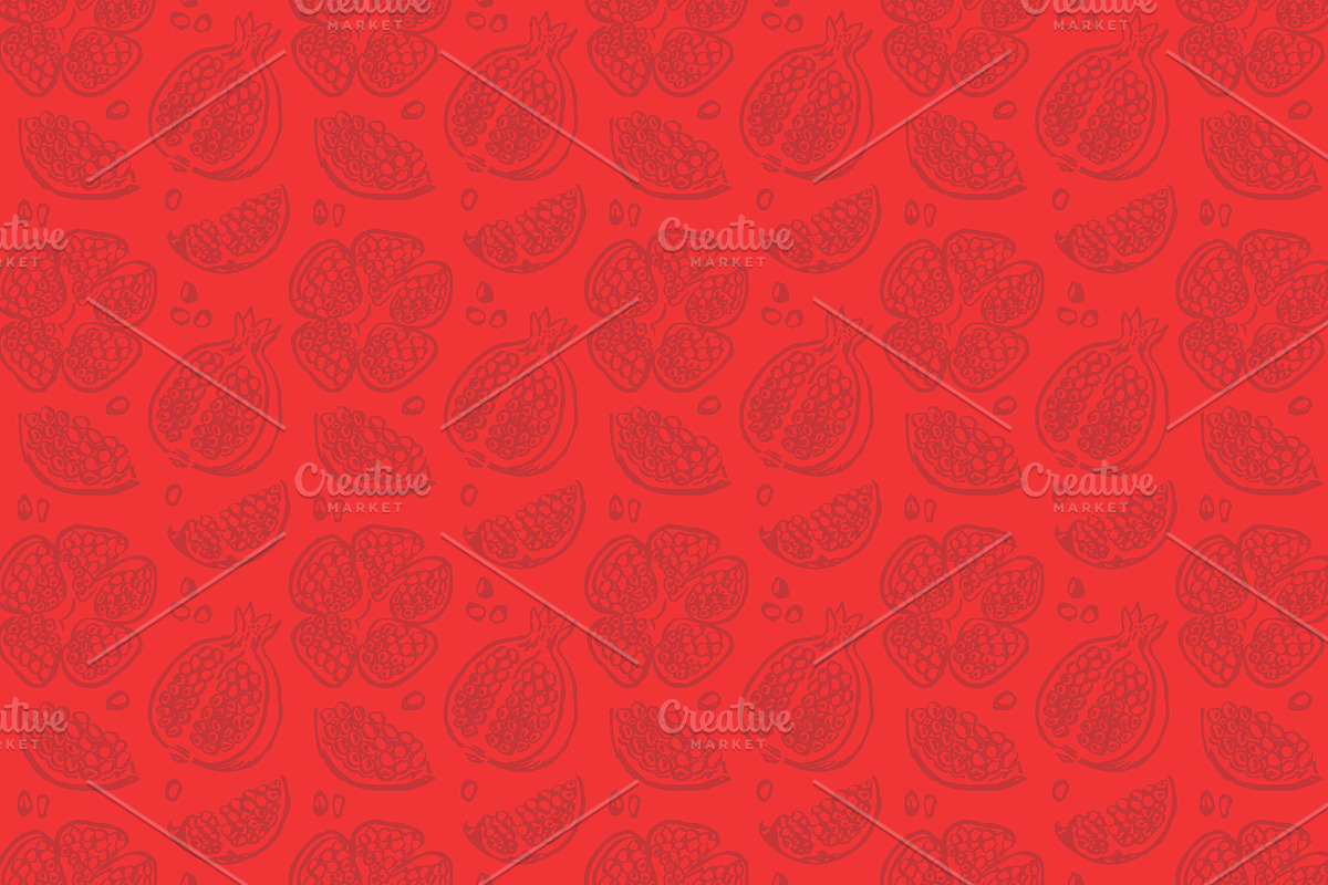 Hand Drawn Fruit Pattern Bundle, a Pattern Graphic by Walter Luckett Designs (Photo 2 of 10)