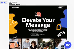 MakeSimple Agency Webflow Template