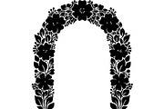 Floral Heart Circle WreathBlack Set, a Seasonal Illustration by Designer_Momina (Thumbnail 5 of 18)