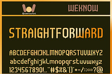 Straightforward font