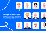 Customizable Avatar Icons, a Person Illustration by Artbox Studio (Thumbnail 3 of 3)