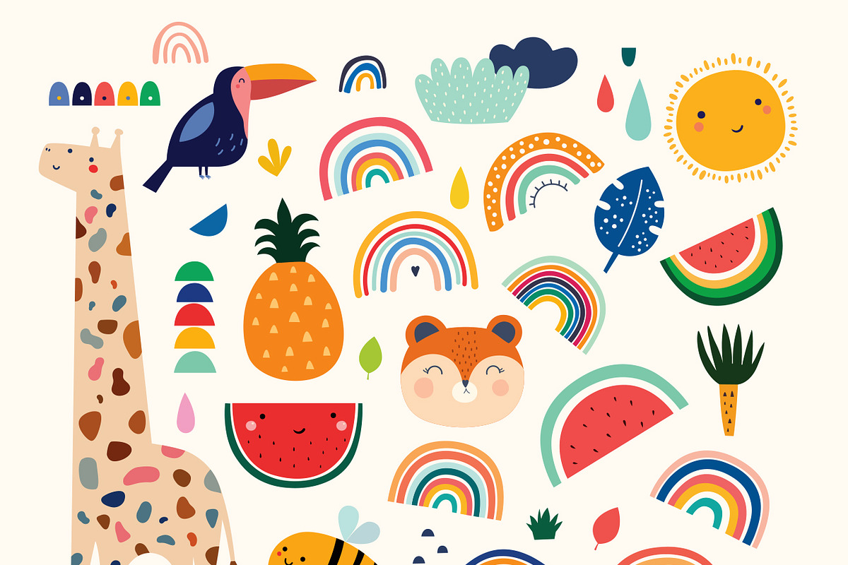 African animals baby collection, an Animal Illustration by MoleskoStudio (Photo 5 of 13)
