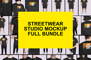 Studio Mockup Clothing Bundle Full