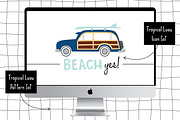 Tropical Luau Digital Illustrations, an Icon by On the Mark Designs (Thumbnail 7 of 7)