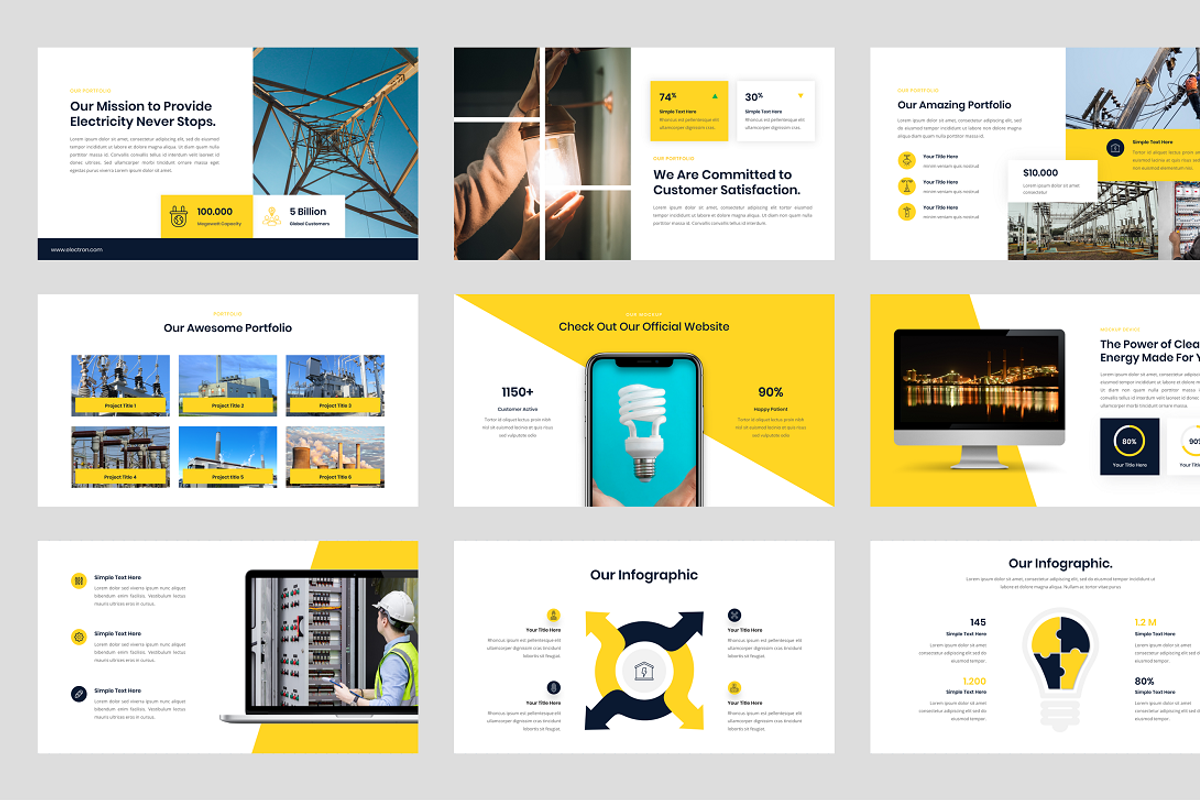 Electrical Service PowerPoint, a Presentation Template by Biwarastudio (Photo 4 of 5)