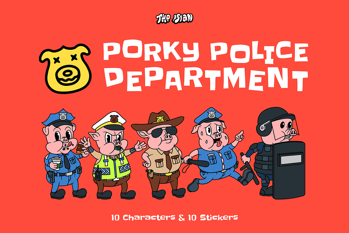 Porky Police Department, an Illustration by The Isian (Photo 1 of 12)