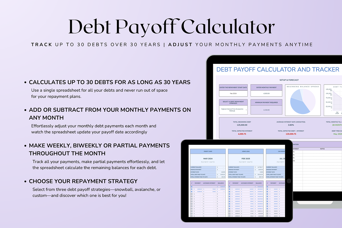 Ultimate Biweekly Budget - Pastel, a Templates & Theme by The Creative Plans co (Photo 5 of 10)