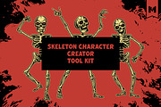 Skeleton Character Creator Kit, a Branding & Logo Template by Mutant Lagoon (Thumbnail 2 of 12)
