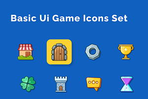 Basic Ui Game Icons Set