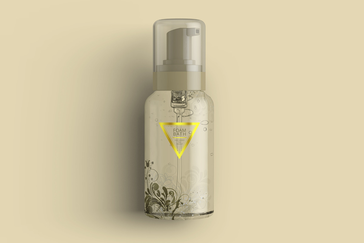 Foaming Soap Dispenser Bottle Mockup, a Cups & Container Mockup by Digitalphaser (Photo 8 of 8)