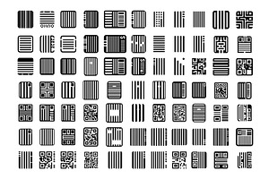 Barcodes icons vector set. Price, an Object Illustration by Stock-Smart-Start