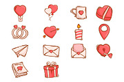 14 kawaii icons & stickers valentine, an Emoji Icon by kitypaws (Thumbnail 4 of 5)