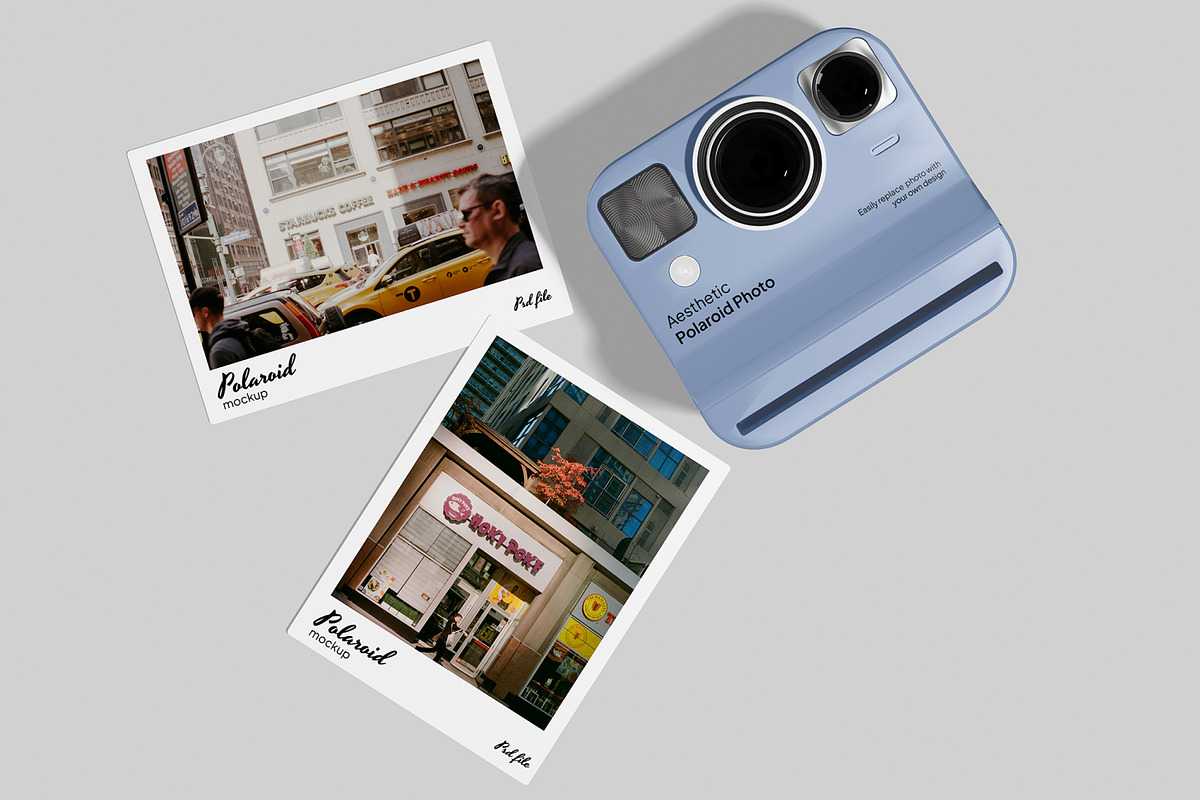Polaroid Mockup, a Wearable Device Mockup by Permadi Creative (Photo 2 of 4)