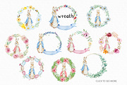 Watercolor Peter Rabbit Clipart, an Animal Illustration by SvetaArtStore (Thumbnail 9 of 15)