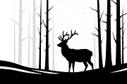 Winter Snow Silhouettes feature, an Illustration by Amazin_art (Thumbnail 4 of 42)