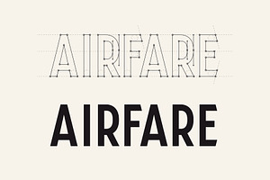 Airfare Font