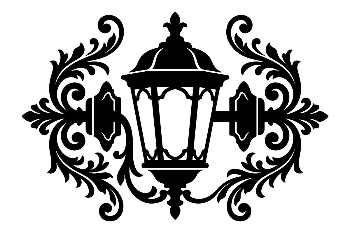 Elegant Chandelier Silhouette Bundle, an Object Graphic by hafijul (Photo 4 of 4)