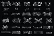 30 Isolated Clear Plastic Tape Piece, an Object Graphic by smishura (Thumbnail 2 of 5)
