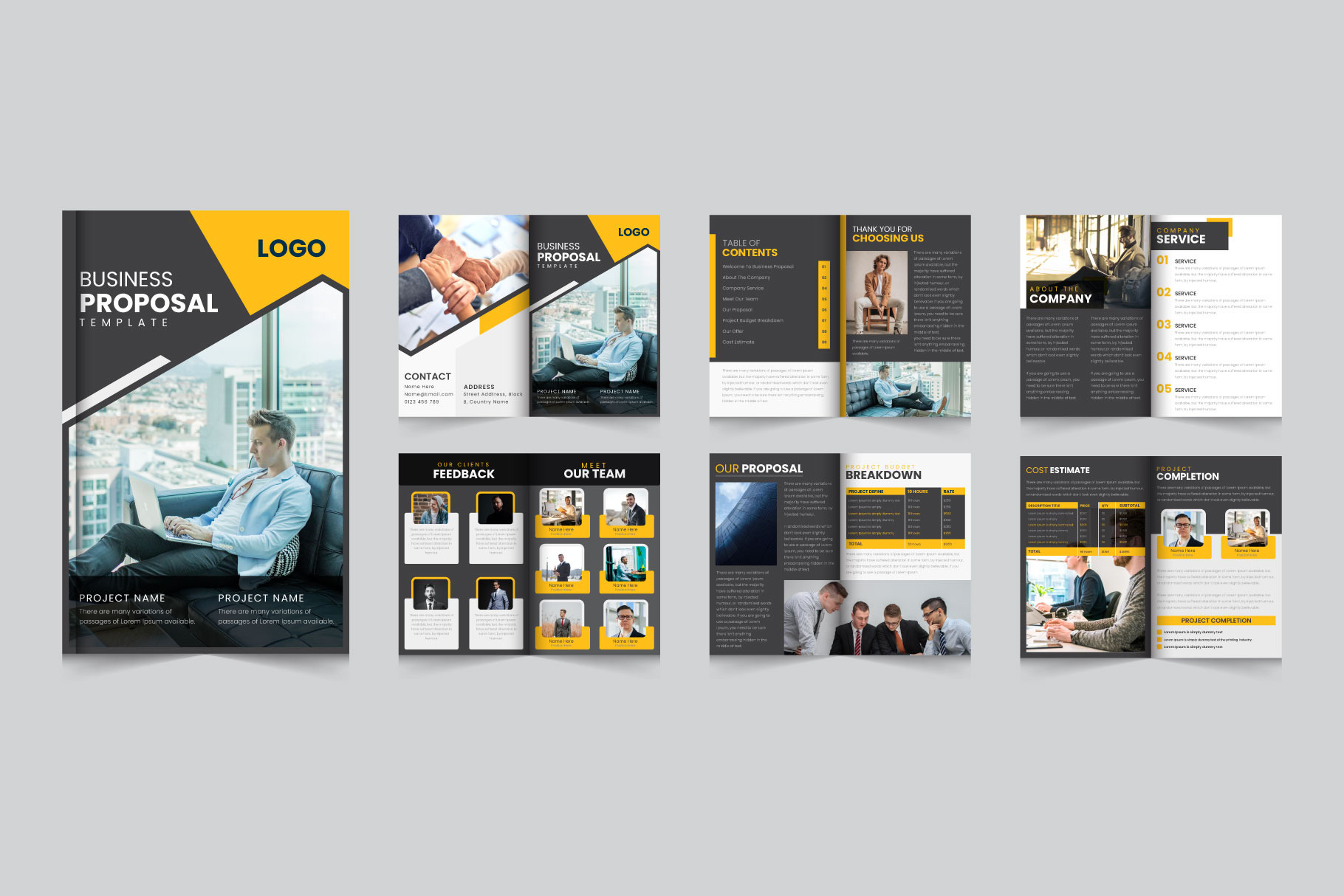Business Proposal Brochure Layout, a Brochure Template by Kazi Hossain