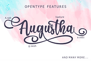 Augustha - Lovely Script, a Script Font by figuree studio (Thumbnail 3 of 6)